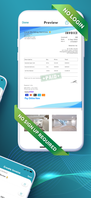Invoice Maker App Screenshot