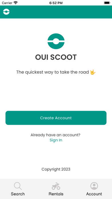 OuiScoot - Scooter rental Screenshot