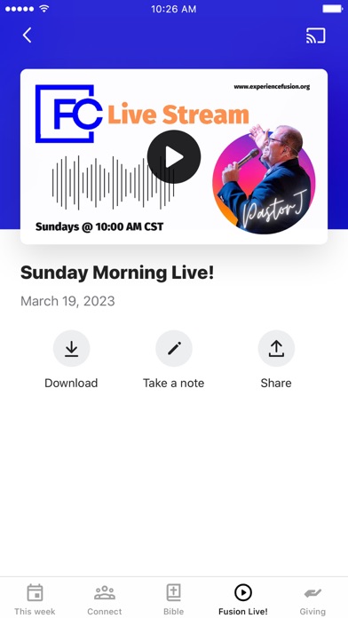 Fusion Church Spring Screenshot