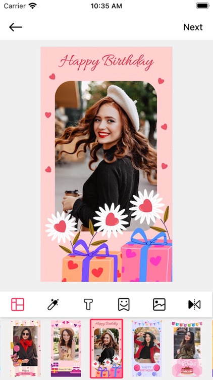 Birthday Photo Frames - Editor