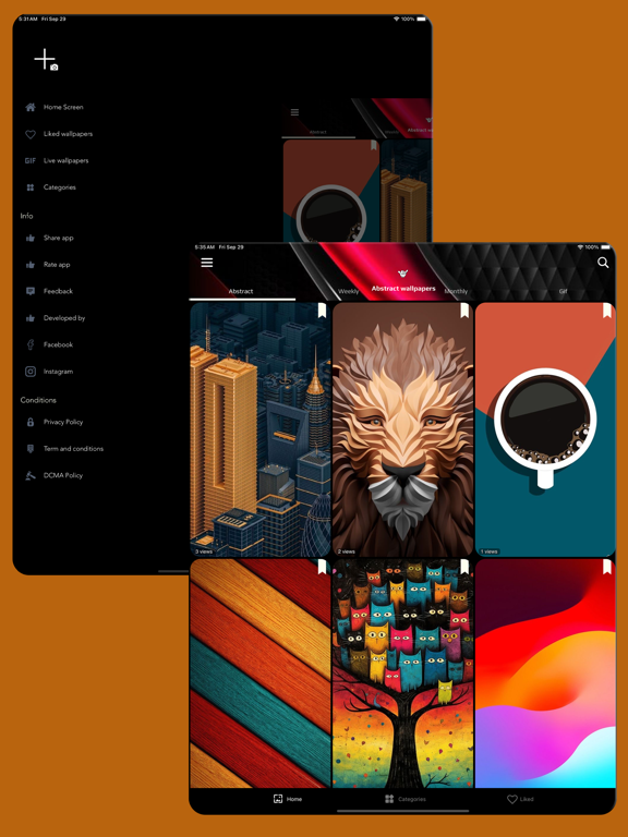 Screenshot #4 pour Abstract live wallpapers
