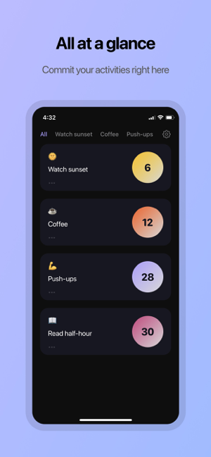‎PlusOne: Track habits with fun Screenshot