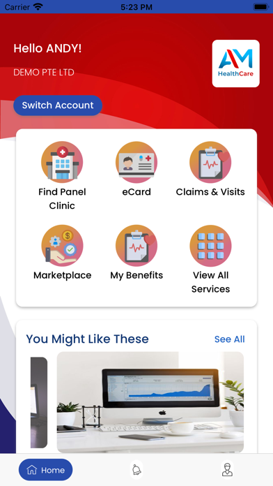 AM HealthCare Screenshot