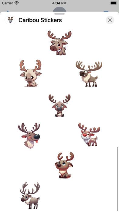 Screenshot #3 pour Caribou Stickers