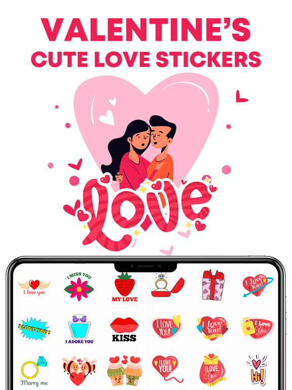 Screenshot #4 pour Valentine's Cute Love Stickers
