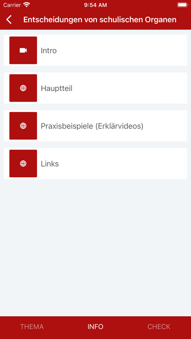 Schulrecht Screenshot