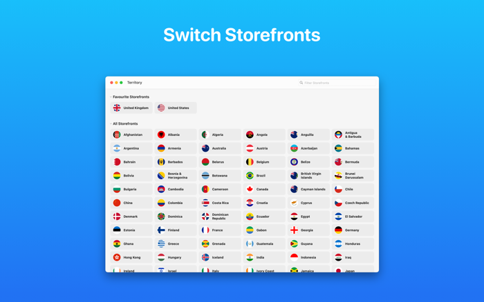 Territory Storefront Switcher