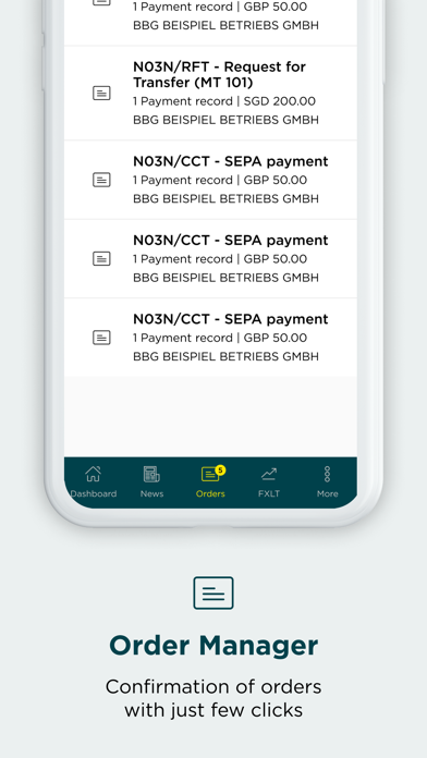 Commerzbank Corporate Banking Screenshot