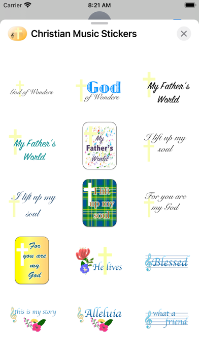 Christian Music Stickers Screenshot