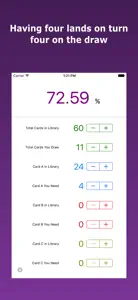MTG Probability screenshot #5 for iPhone