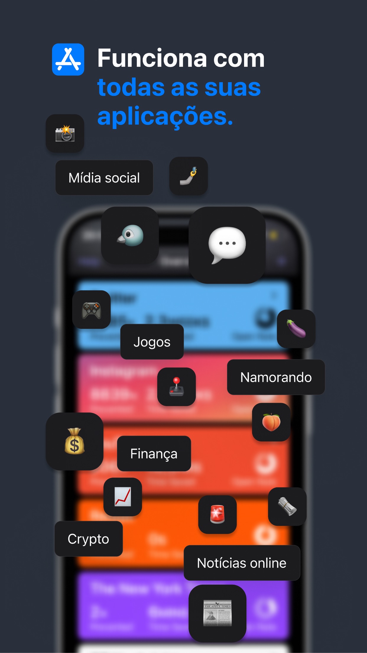 Screenshot do app one sec | sem distrações