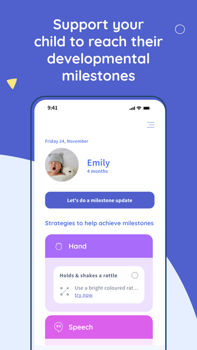 Baby Milestones & Development Screenshot