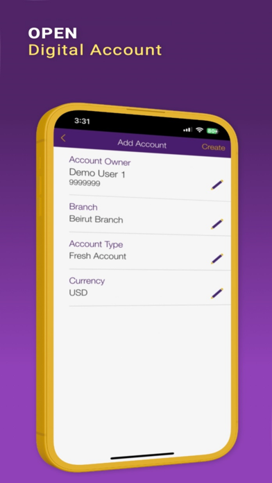 Byblos Bank Mobile Banking Screenshot