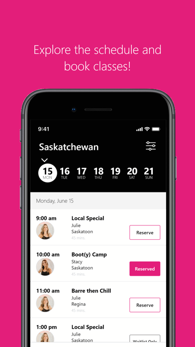 Local Barre Fitness Screenshot