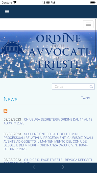 Ordine Avvocati Trieste Screenshot