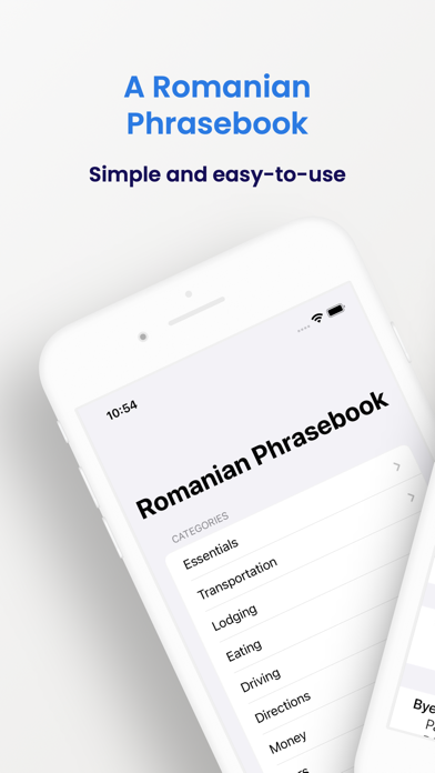 Romanian Phrasebook Screenshot