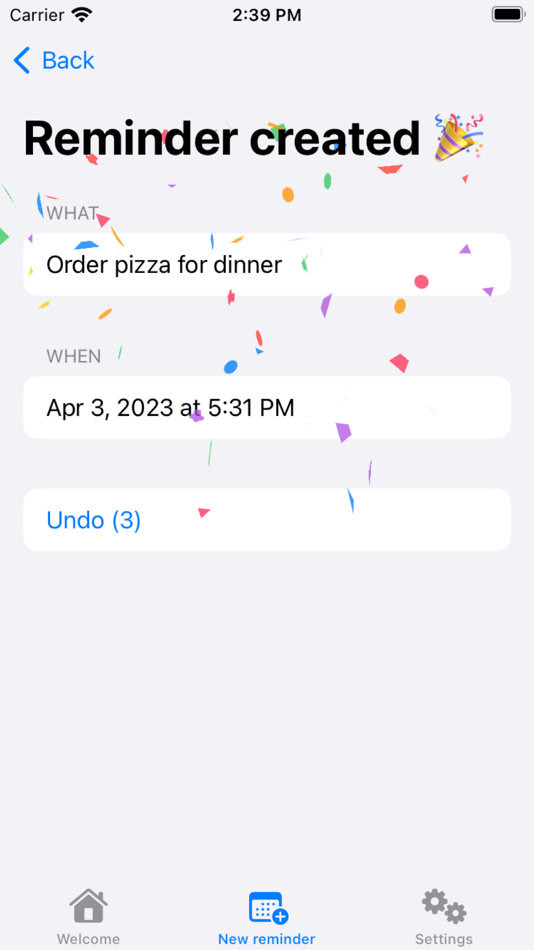 #2. Instaminder: Instant reminders (iOS) 由: Mario Iannotta