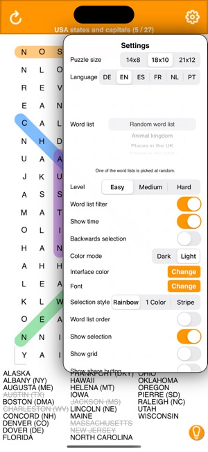 Mais uma opção de caça-palavras em português, para iPhone e iPod touch »