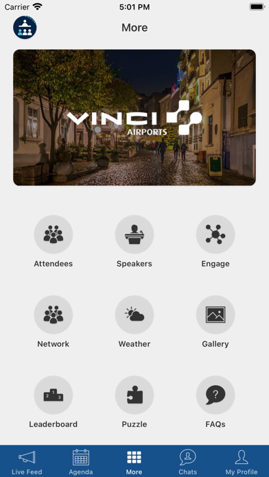 VINCI Concessions Events Screenshot