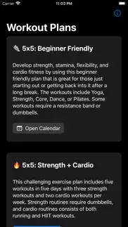 workout calendars for fitness+ iphone screenshot 1