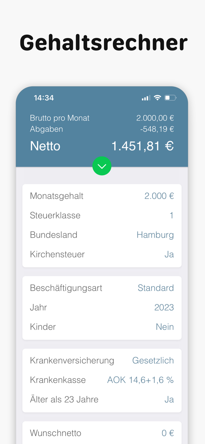 Bruno Brutto Netto Rechner