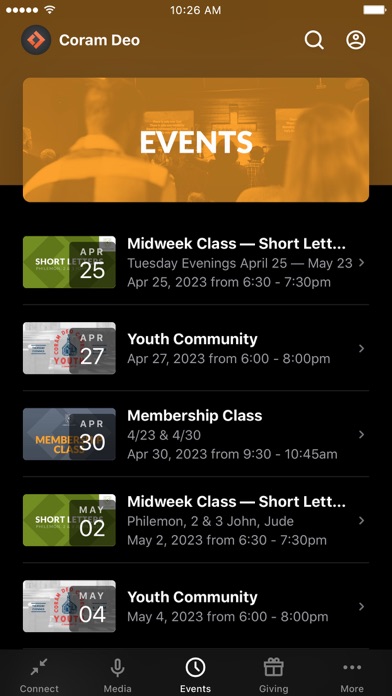 Coram Deo Church Screenshot