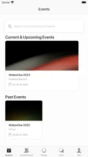 webexone events iphone screenshot 2