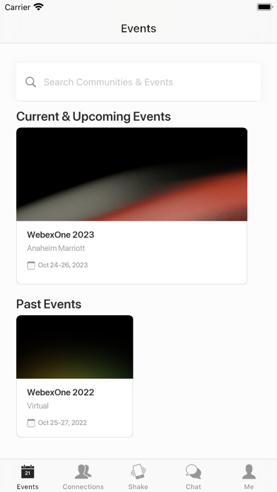 Screenshot #2 pour WebexOne Events