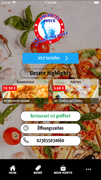 American Joyce Food Service Screenshot