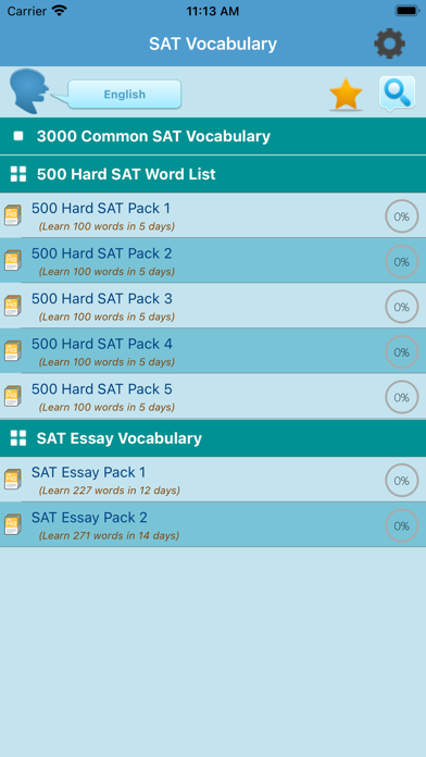 4000 SAT Vocabulary Screenshot
