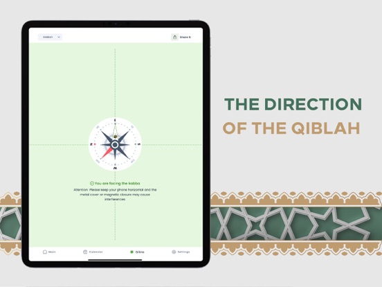 Prayer Times & Qibla iPad screenshot 4 - Utilities app