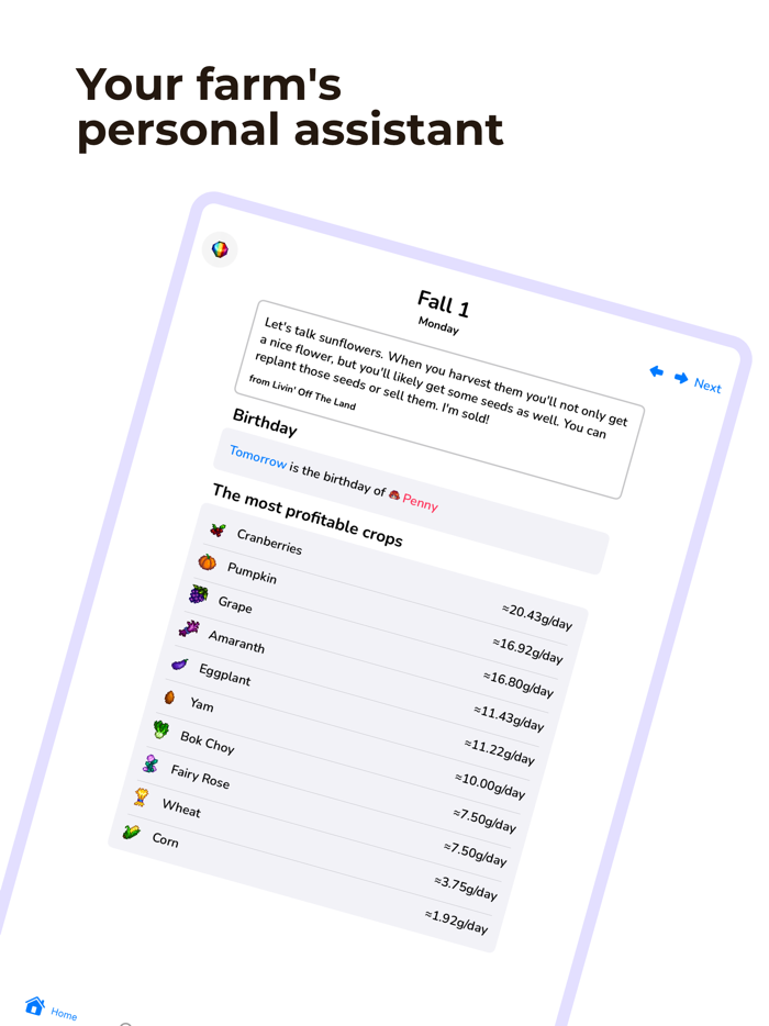 Assistant for Stardew Valley