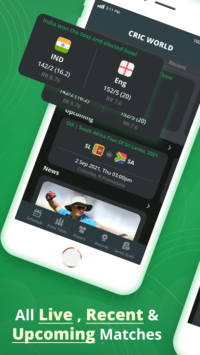 CricWorld - Live Cricket Score Screenshot