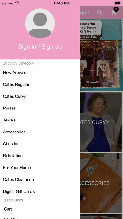 Cates Closet Boutique Screenshot