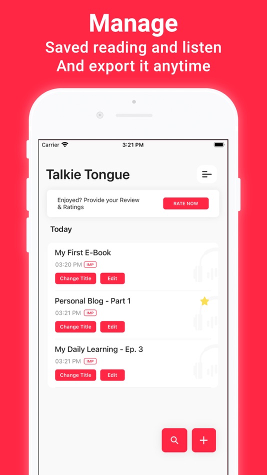 #5. Talkie Tongue: Text to Speech (iOS) 由: Rohit Tank