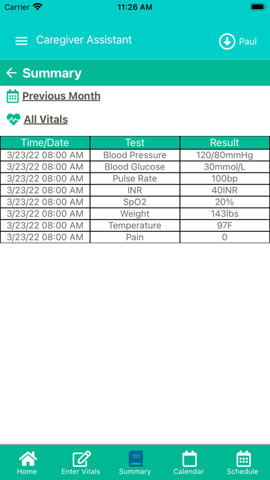 CA - Caregiver Assistant Screenshot