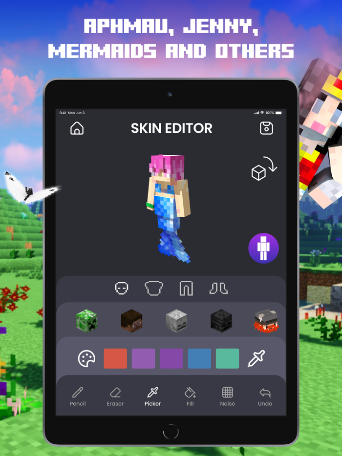 Girls Mods Skins for Minecraft