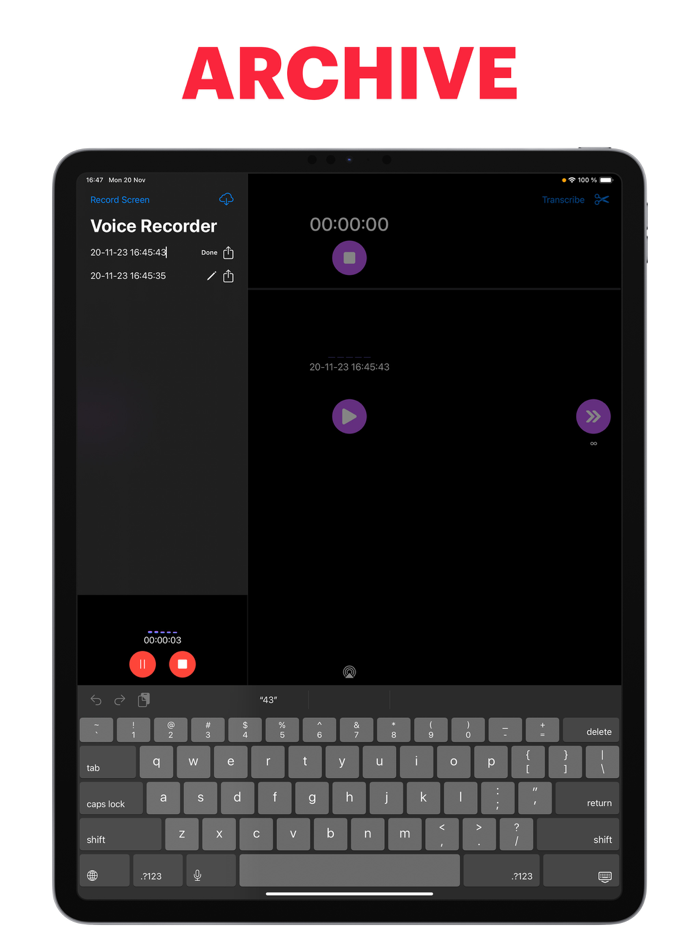 Voice RecorderScreen Recorder