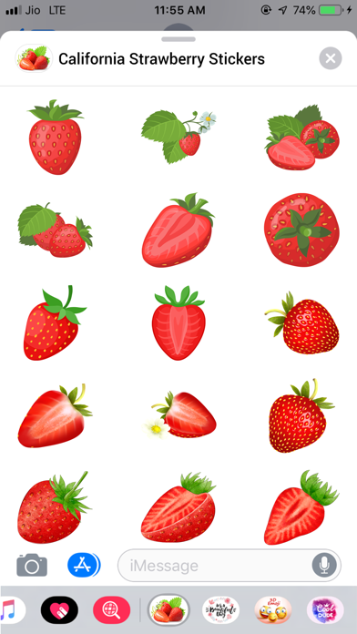 Screenshot #3 pour California Strawberry Stickers