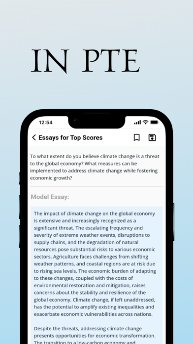 Essays for IELTS, PTE, TOEFL Screenshot