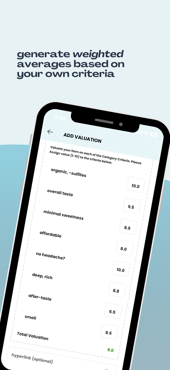 Valuate Social Ranking App