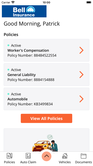 Bell Insurance Services Online Screenshot