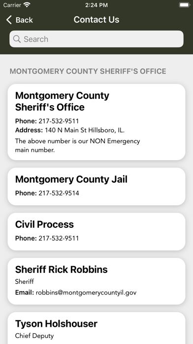Montgomery Co Sheriff Illinois Screenshot