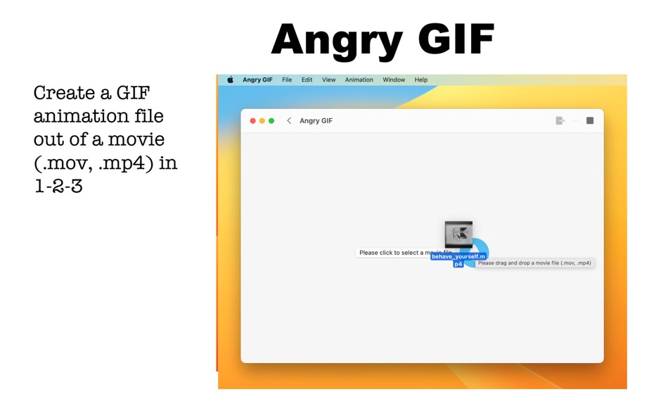 #1. Angry GIF (macOS) Bởi: Tomoyuki Okawa