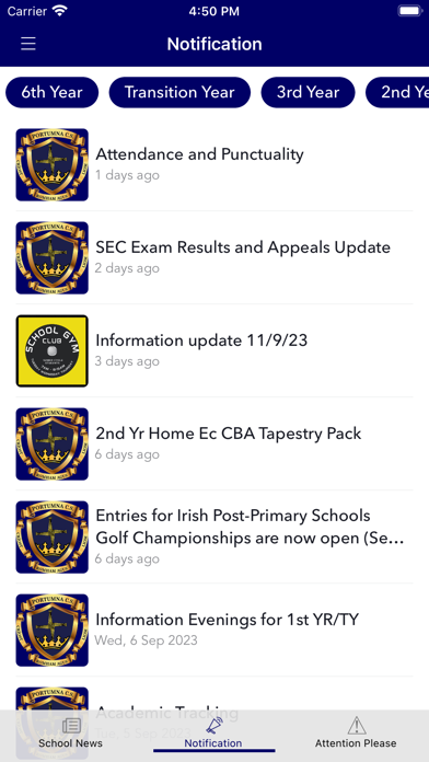 Portumna Community School Screenshot