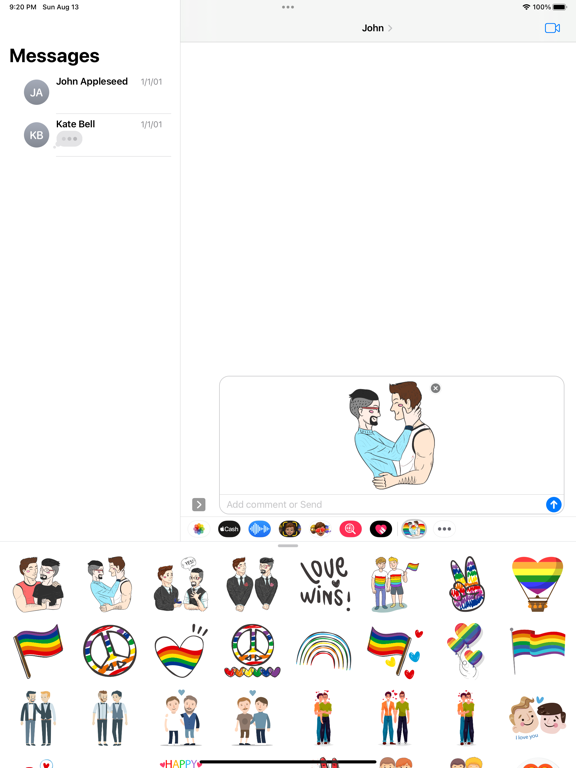 Screenshot #4 pour Between Gay Pride Stickers