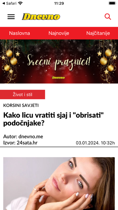 Dnevno.me iPhone screenshot 5 - News app