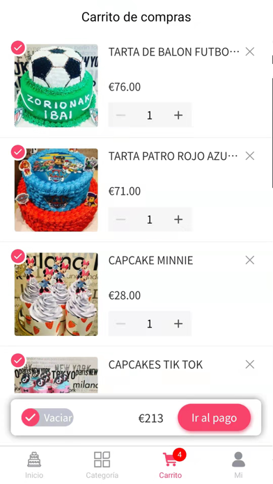 Pastelería Diseño Screenshot