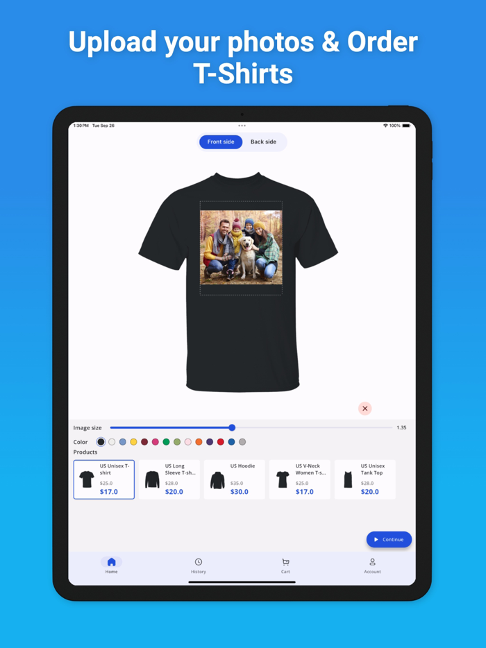 T-Shirt Up Designer and Order 