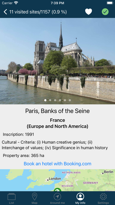 World Heritage - UNESCO List Screenshot